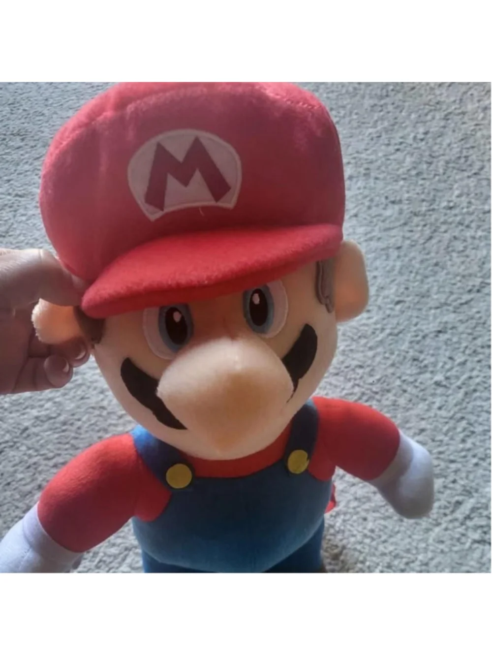 Super Mario plush small backpack with adjustable straps and small zip back compa